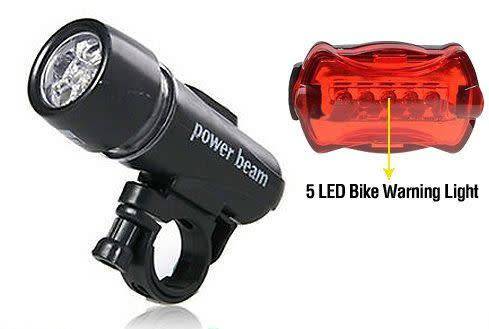 Power Beam Bike Headlight and Back Light
